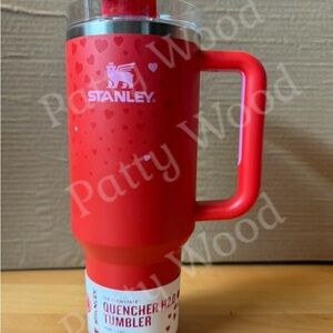Stanley Heart Pattern Red Tumbler 40 oz